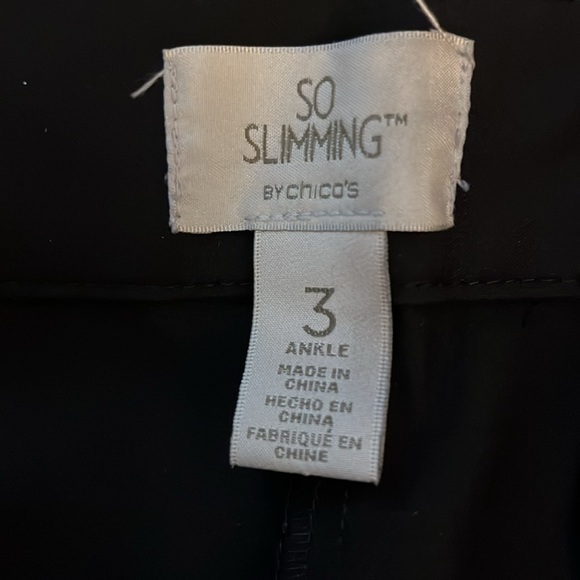 Chico’s black slimming slacks. Size Chico 3. - Picture 8 of 9